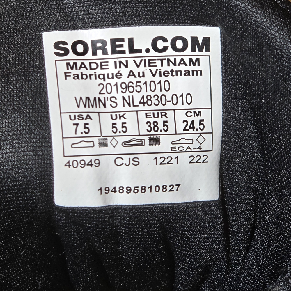 Sorel Kinetic Breakthru Venture Mid Waterproof Hiking Boots Women’s 7.5 Like New - Picture 7 of 7